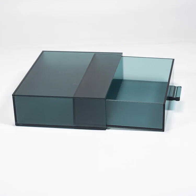 Custom Acrylic Coffee Capsule Storage Box with Draw Factory Directly Acrylic Organizer Box