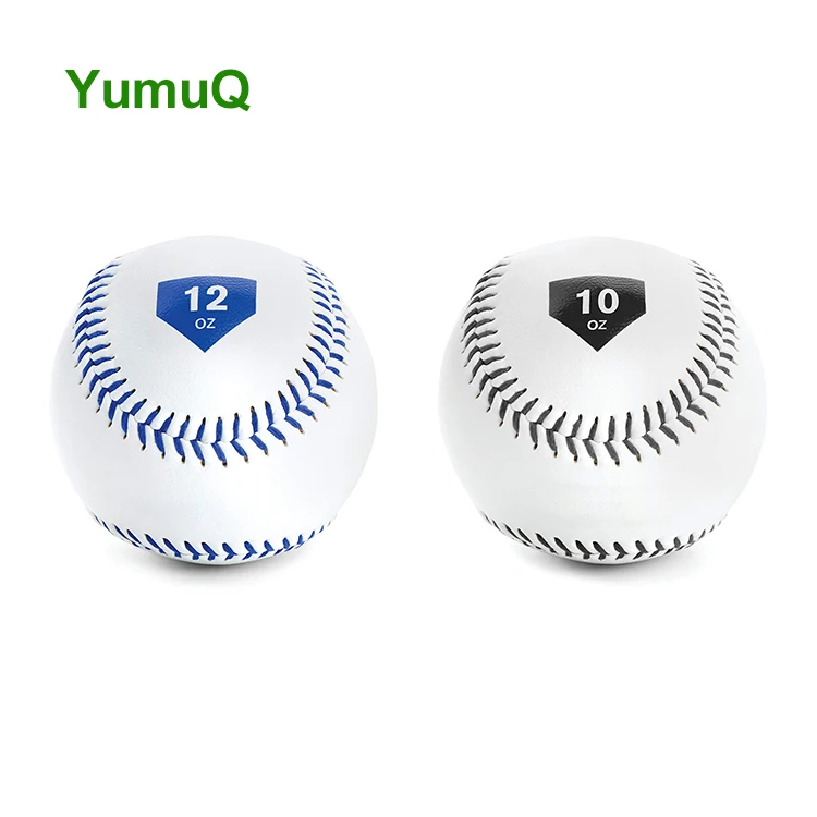 YumuQ  Leather High Quality Weighted Plyo Throwing Baseball Balls with seams