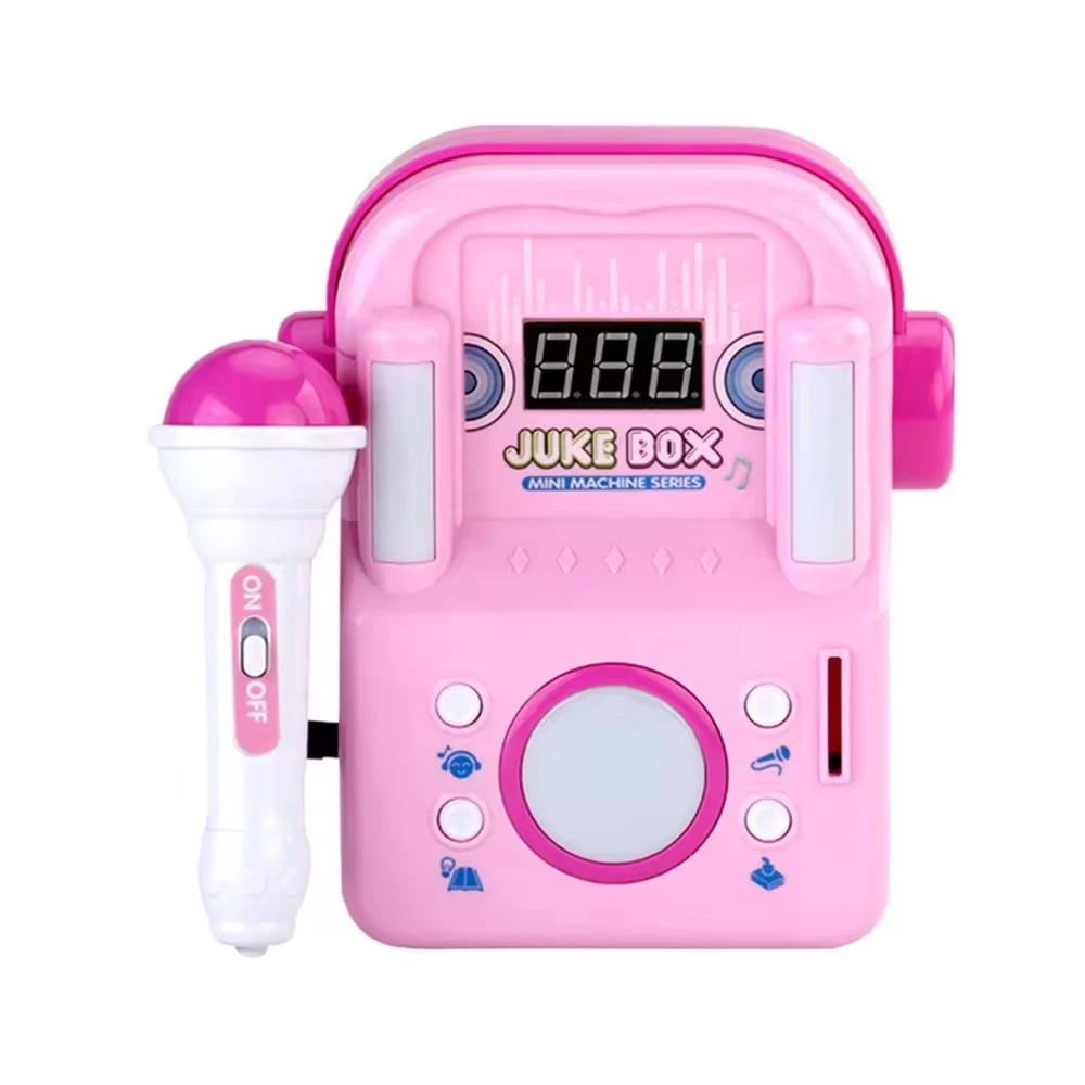 2024 Electronic Microphone Toy Musical Instrument Jukebox Kids Karaoke Singing Machine