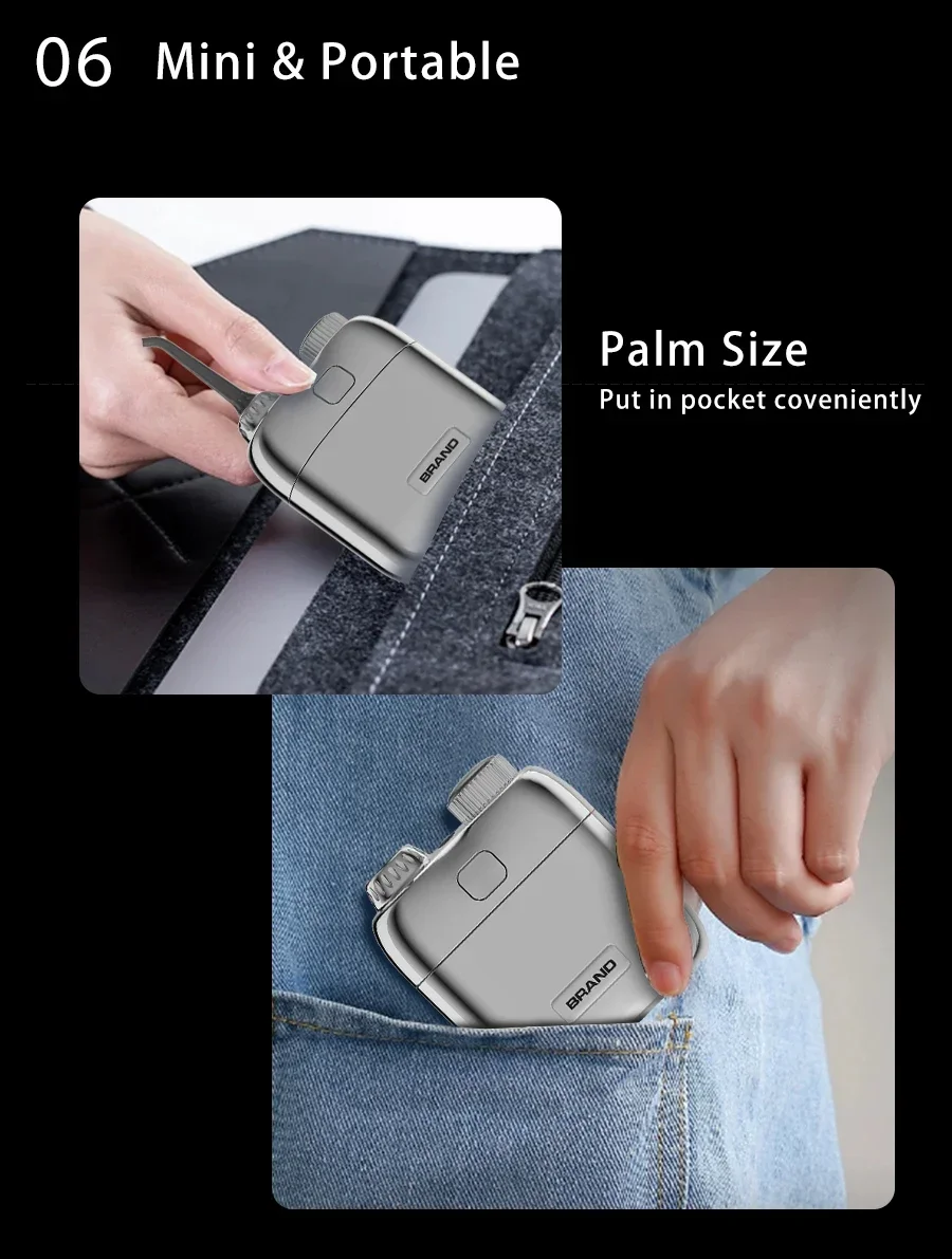 Oral Irrigator Wireless Electric Dental Shower Mini Portable Water Flosser, Dental Care Irrigator with Retractable Water Tank