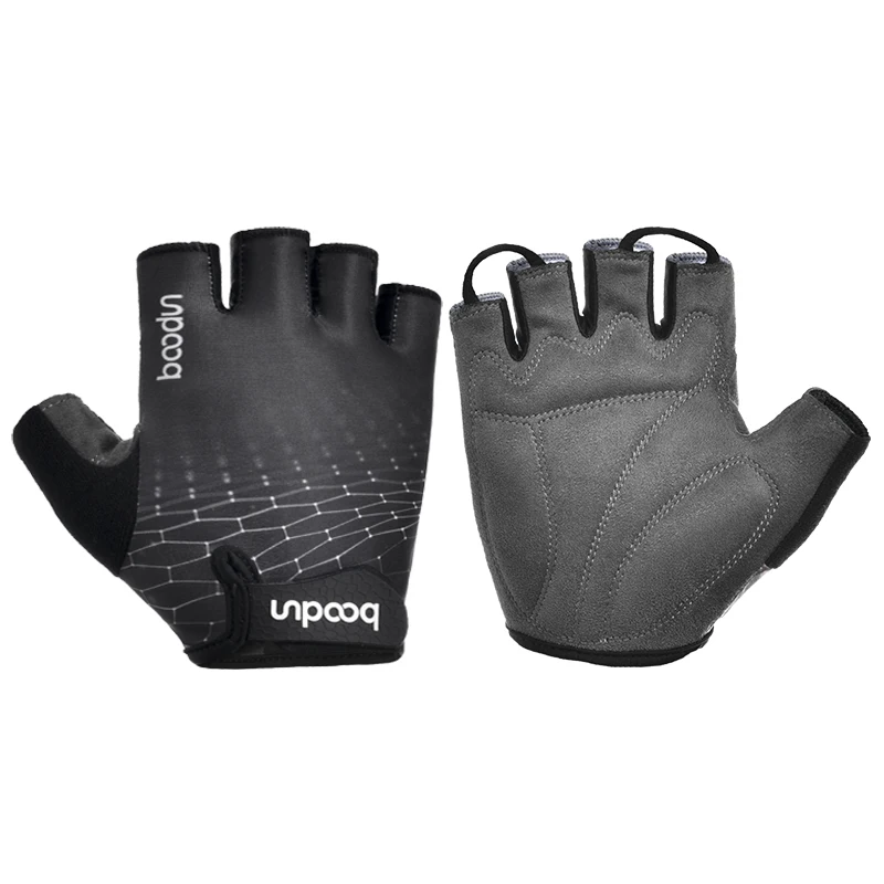 Boodun 2110 Anti skid wear-resistant mountain bike gloves Half Finger shock absorption outdoors riding gloves
