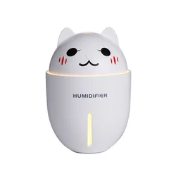 3 милые 320 мл ПЭТ USB Мини Портативный увлажнитель светодиодный ночник лампа маленький вентилятор автомобиля Мода Шэньчжэнь увлажнитель