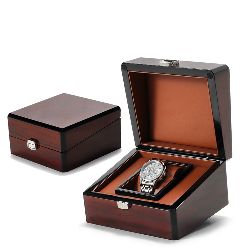 Luxury Custom Logo Watch Storage Box Wooden Watch Storage Watch Case