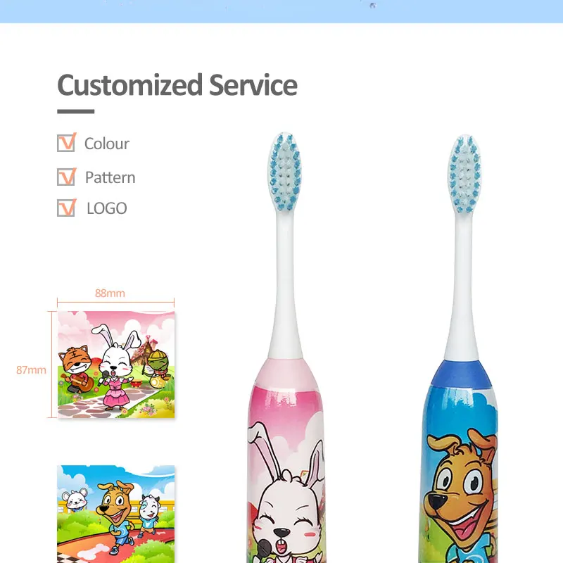 Dental Teeth whitening Soft Brush Child Dental Oral Care Cleaning Baby kid smart electric Toothbrush with oral Band