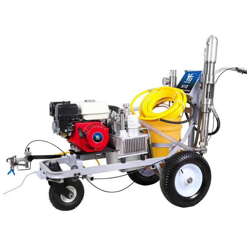 Operated Sports Field Line Painting Machines Quickly & Efficiently Line Striping System Cold Paint Spraying Road Marking Machine