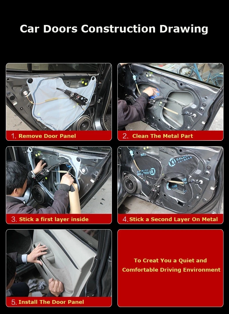 Acoustic Panels Car Sound And Heat Insulation Sound Proof Foam Thermal Insulation Material