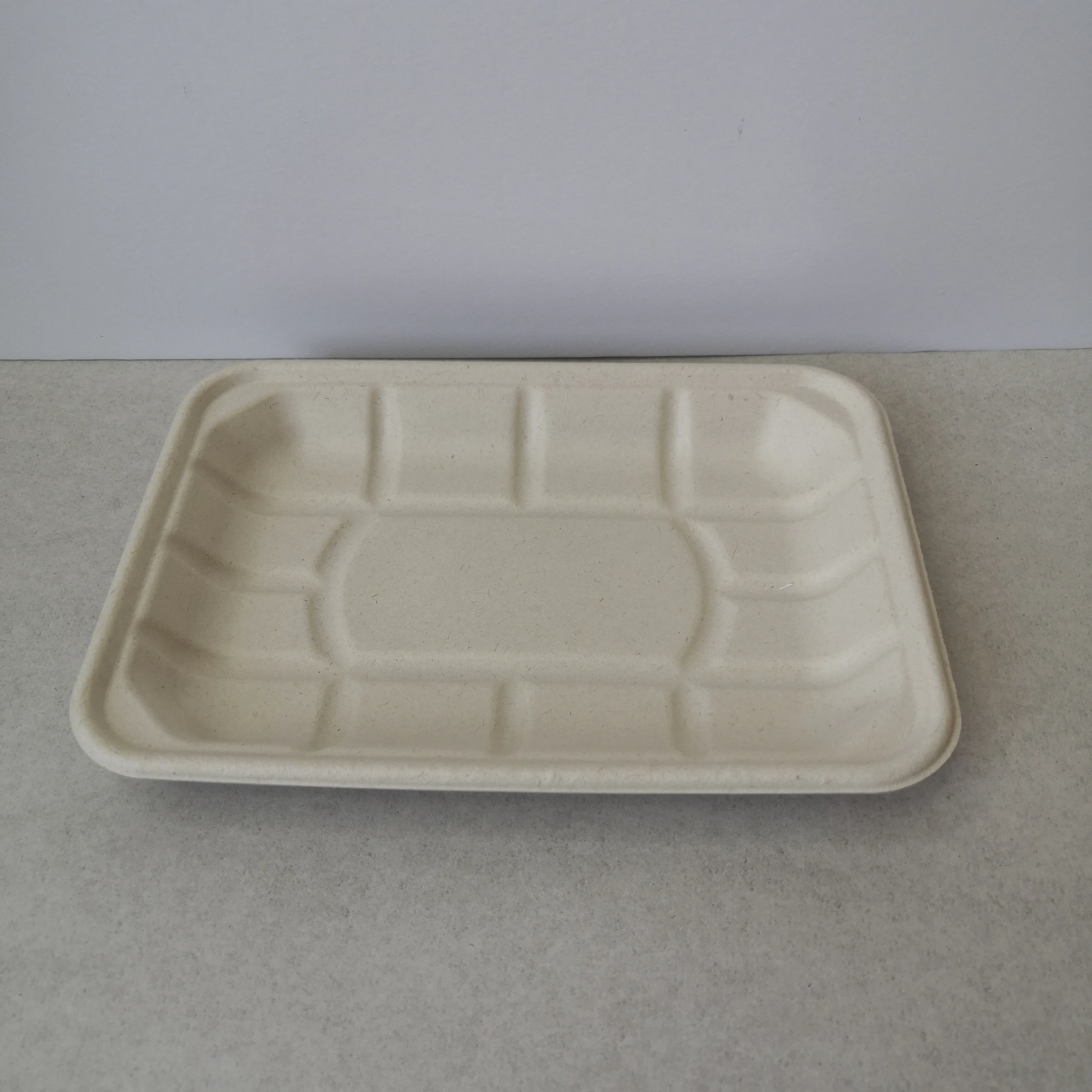 Top Seller Heavy Duty Bagasse Dinnerware Sets Party BBQ Serving Tray Plate Dish Home Hotel Restaurant Wedding Party