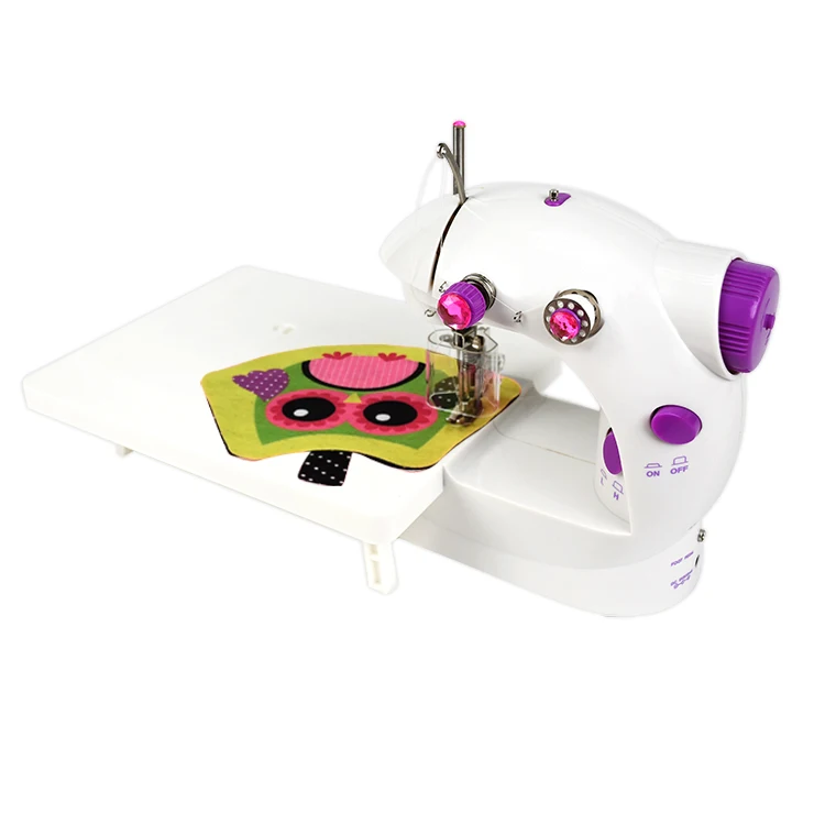 Istudio Бытовая мини ручной швейной машины ручной портативный 2-х скоростная с приставной столик