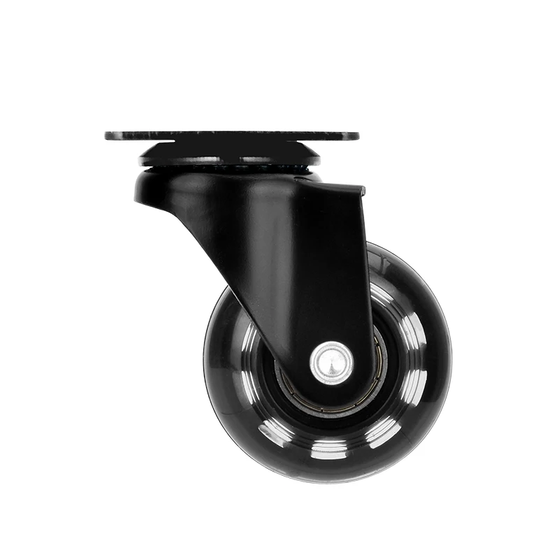 Universal 2 Inch Industrial Medical Heavy Duty Wheel Swivel Chair PU Furniture Caster with Brake Office Chair Caster Wheel