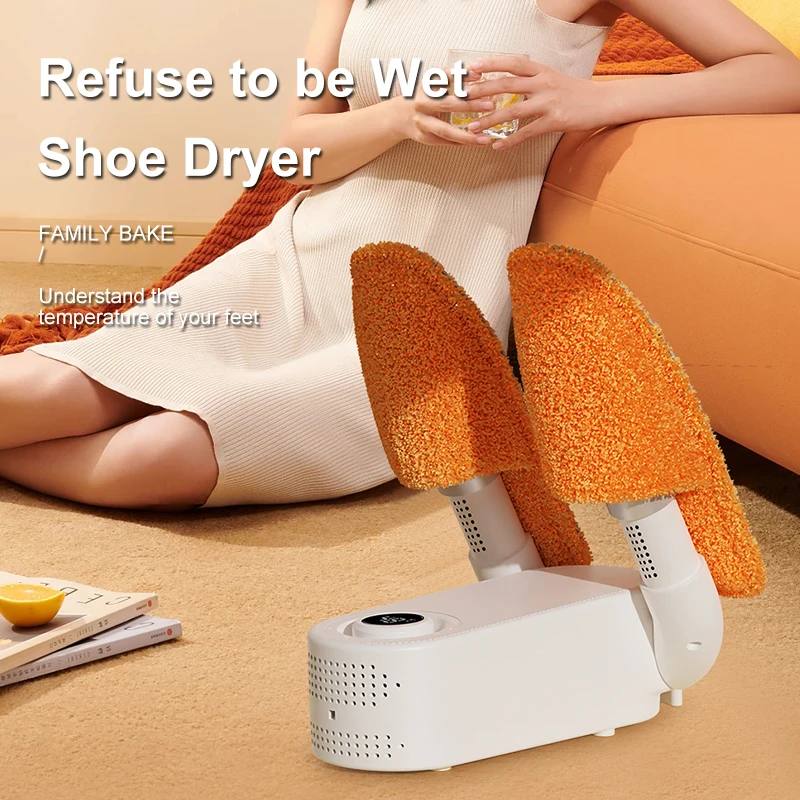 Winter Small Dryer Shoe Heater Foldable Heated Slippers 180W Smart Electric UV Boot Dryer Warmer Machine with Timing