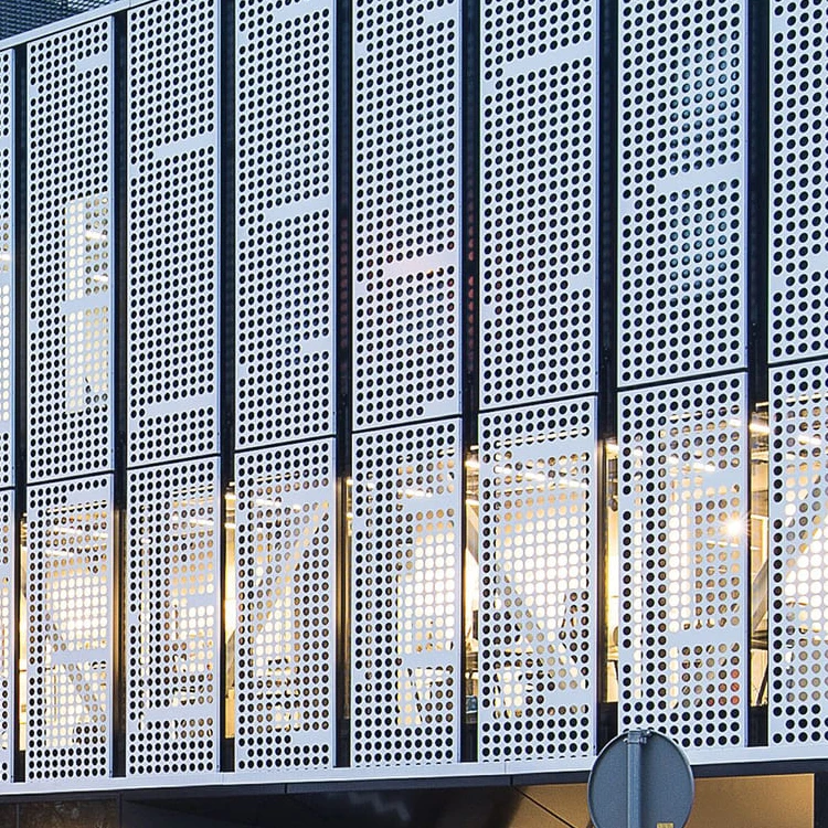 Perforated Aluminum Metal Wall Facade Panel
