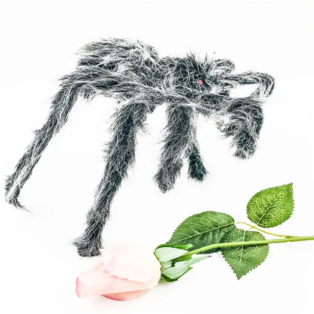 
Wholesale Hairy Black spider Halloween decoration spider for Halloween party decoration set 