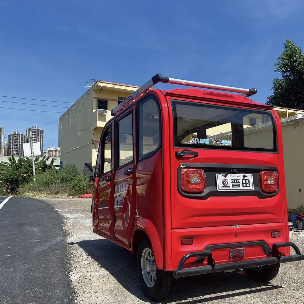 Brand New Fully Enclosed Scooter Fullyenclosed Tricycle Pink Tuk Covered Electric Three Wheel Trike