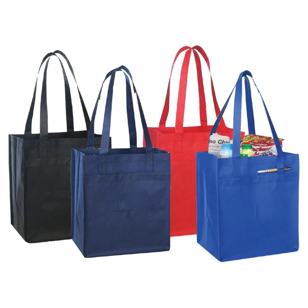 Non Woven Cloth tote Bags Reusable Grocery bag Polypropylene Advertising Shopping Bags TNT promotional gifts