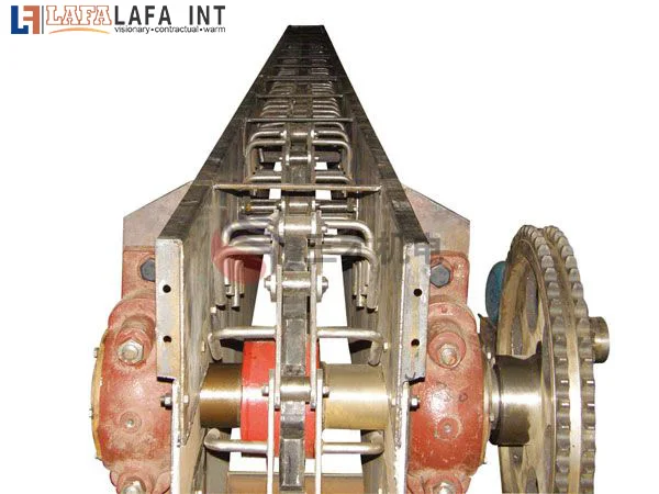 China factory price high quality high efficient customized double speed chain conveyor stainless steel slat chain conveyor