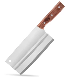 7 Inch Ultra sharp Chinese cleaver knife slicing knife for  meat fruit and vegetable with rosewood handle
