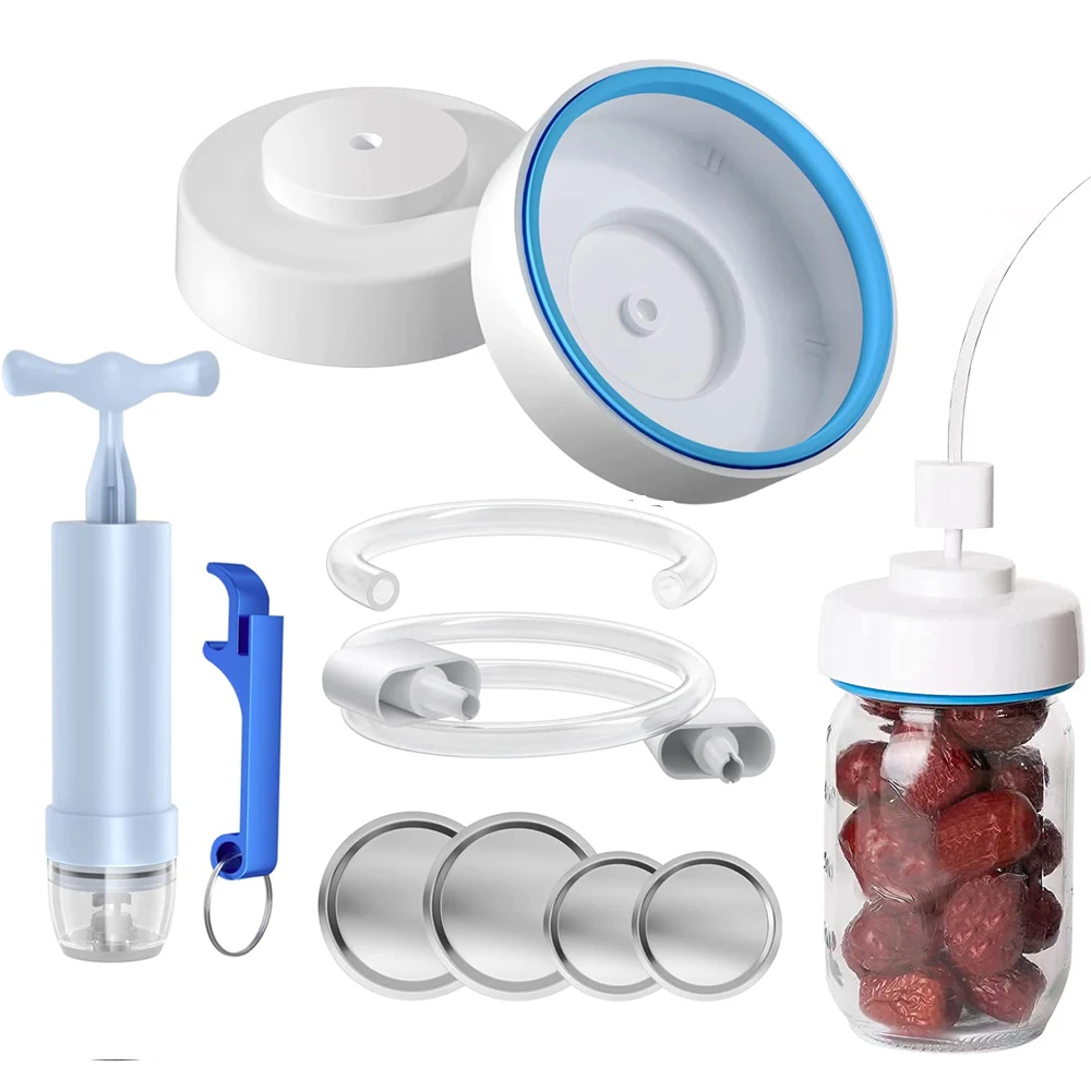 Wholesale Manual Portable Vacuum Pump Jars Sealer Kit Glass Jar Vacuum Sealer with Accessory For Food Storage