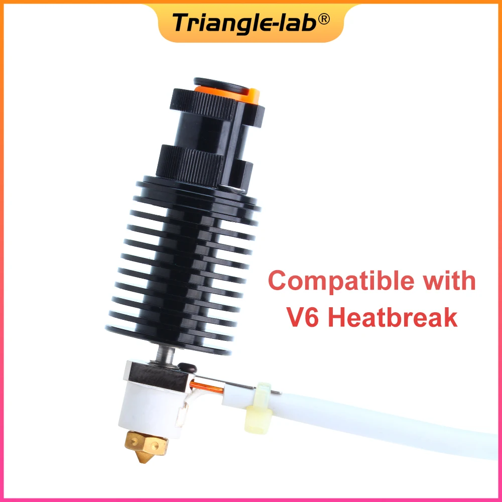 Trianglelab V6DM Heatsink Compatible with V6 heatbreak threaded M7x1mm V6 Heat block FOR VORON 3D Printer CHC Kit CHC Pro