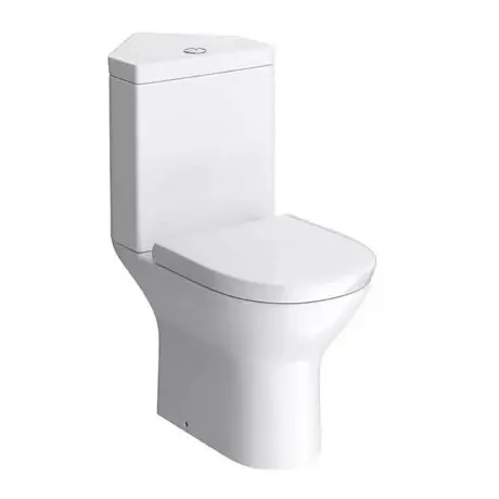 Shauchalay Luxury Corner WC Series Modern Bathroom Accessories Two-Piece Ceramic Commode Toilet with P Trap Low-Price