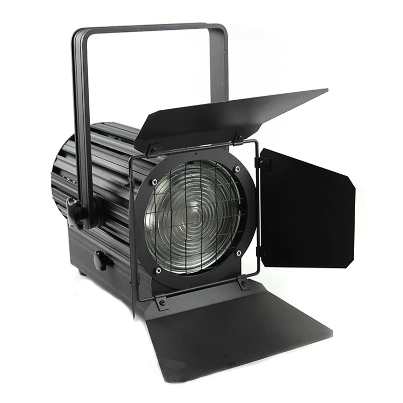 200W COB LED DMX TV studio theater  dimmable display video spotlight LED fresnel light