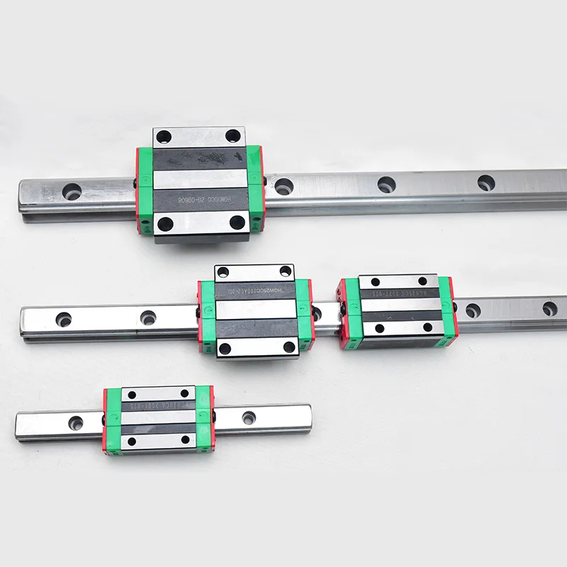 linear guide rail block HGH HGW HGR 20mm 25mm 30mm Bearing Steel Linear Guides slider Linear Motion guideway for cnc router