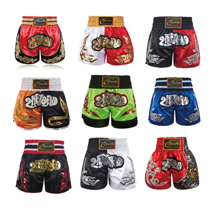 Pantalon Boxeo синий производитель короткие ММА Муай Тай шорты на заказ мужские тайского бокса Таиланд