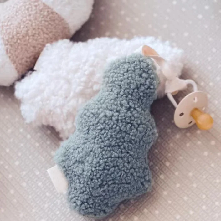 Christmas Collections Fluffy Teddy Comforter Candycane Snowy Sock Gingerbread Man Christmas Tree Dummy Pacifier clip holder