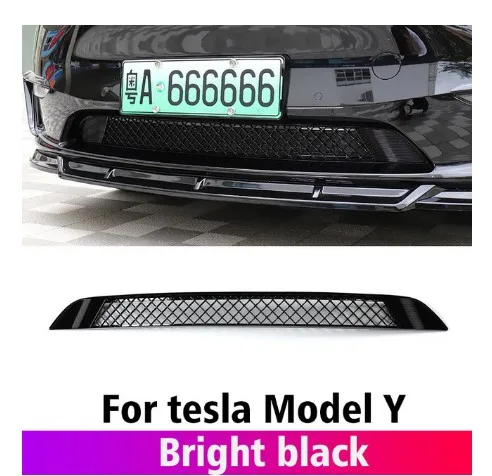 Net Decoration Accessories for Tesla Model 3/Y Car Lower Bumper Insect Proof Anti Dust Garbage Inner Grill Split insect net