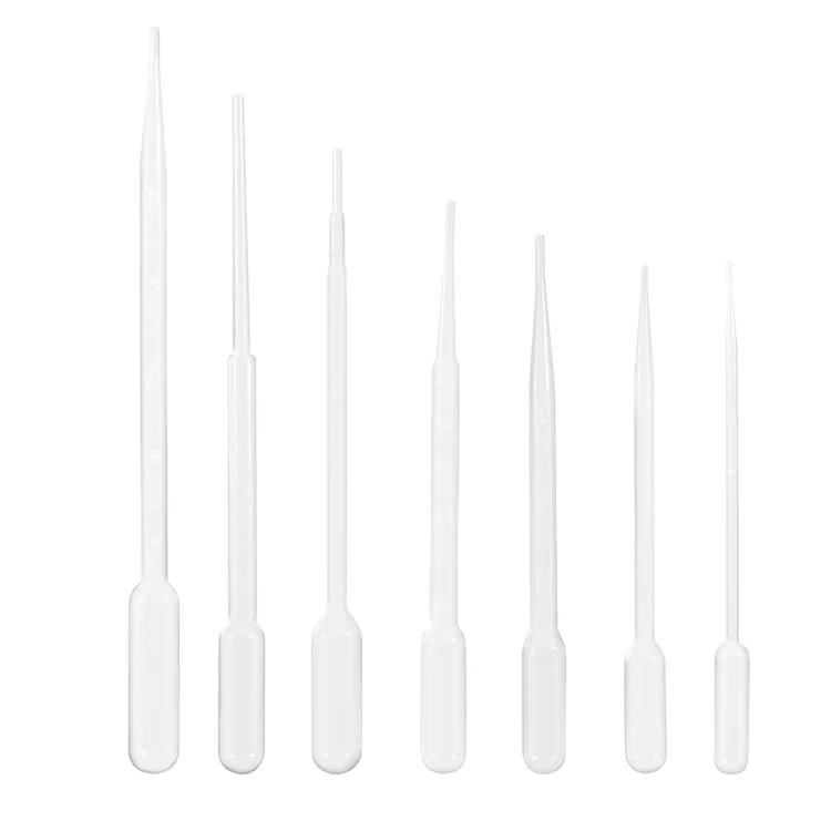 Clear Sterile Disposable Pasteur Pipette Plastic Dropper Micro 3ml Transfer Pipettes