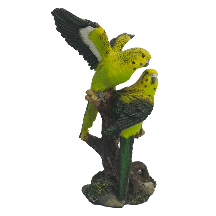 Customized Resin Parrot Statue Home & Garden Decoration Animal Bird Figurine