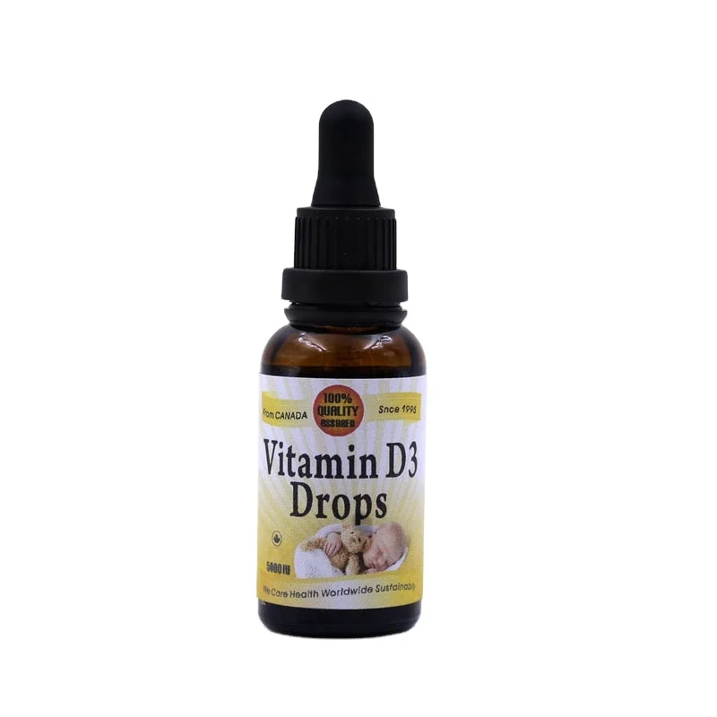 OEM label Nutrient Supplements D3 Vitamin Oral Drops Liquid For Kids Or Adults