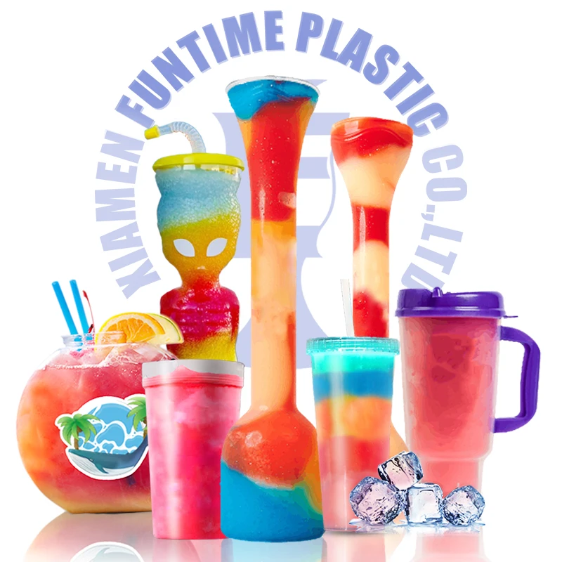 vasos plastico para personalizacion festival drink cups cup creativity plastic yard drink slush ice cup with custom logo