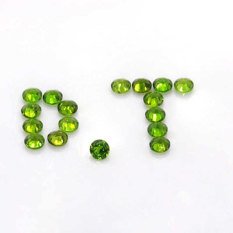 100% Genuine Semi-Precious Gemstone Loose Gemstone 100% Natural Green Diopside for Jewelry Making