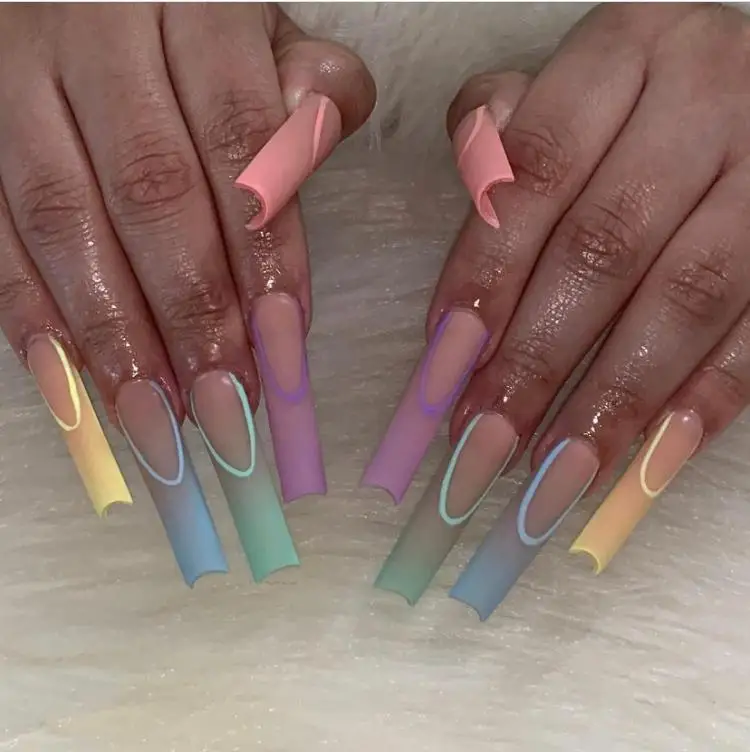 Оптовая продажа, частная торговая марка, гелевые накладные ногти, Акриловые искусственные Типсы для ногтей, прямоугольные, прямые, очень длинные, для ногтей