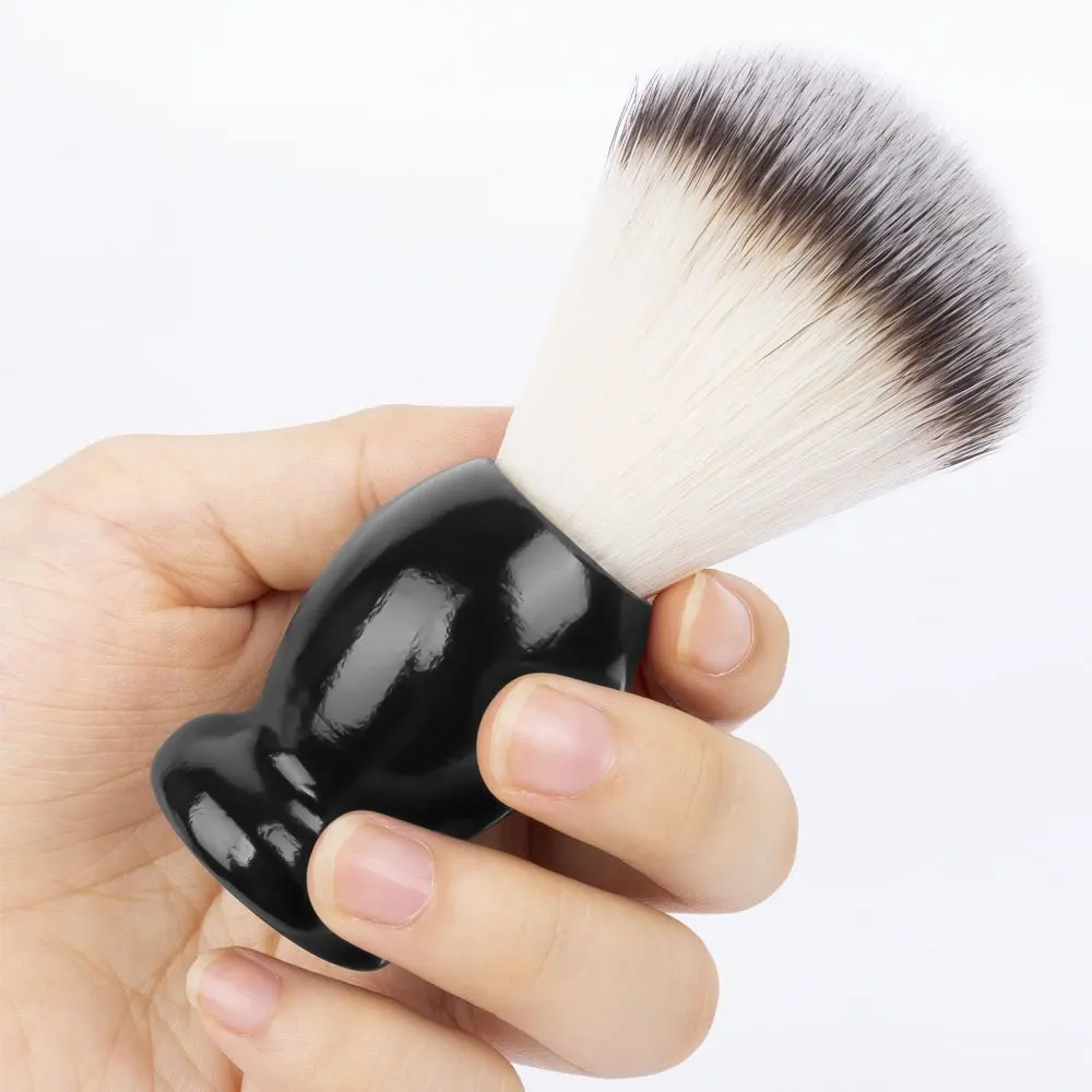 Wholesale Shaving Brush plastic Wood Art Synthetic Hair Wooden Handle Beard Brush