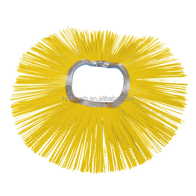 Wavy Sweeper Broom Snow Wafer Brush For Bobcat Machine