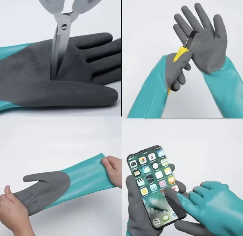 Latex gloves for fishing waterproof, prick-proof, frosted, non-slip gloves Household cleaning and dishwashing gloves