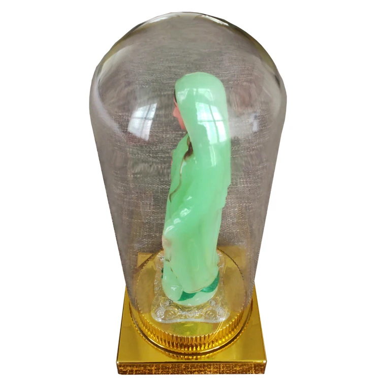 Wholesale Christian Plastic Statue Virgin Mary with LED sculpture