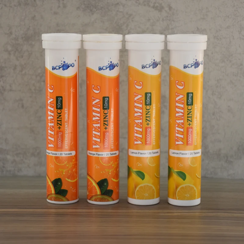 OEM effervescent tablet manufacturer vitamin c plus zinc