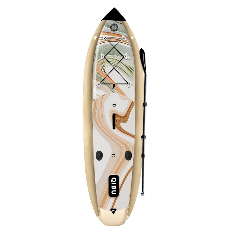 QIBU надувная рыболовная доска хорошее послепродажное обслуживание OEM доступны SUP каяк надувной