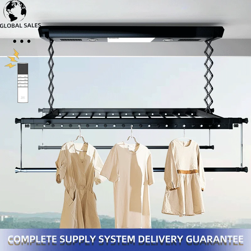 Aluminum alloy manufacturers customized wholesale 220V110V multi-color balcony hanging clothes drying rack Drying rack
