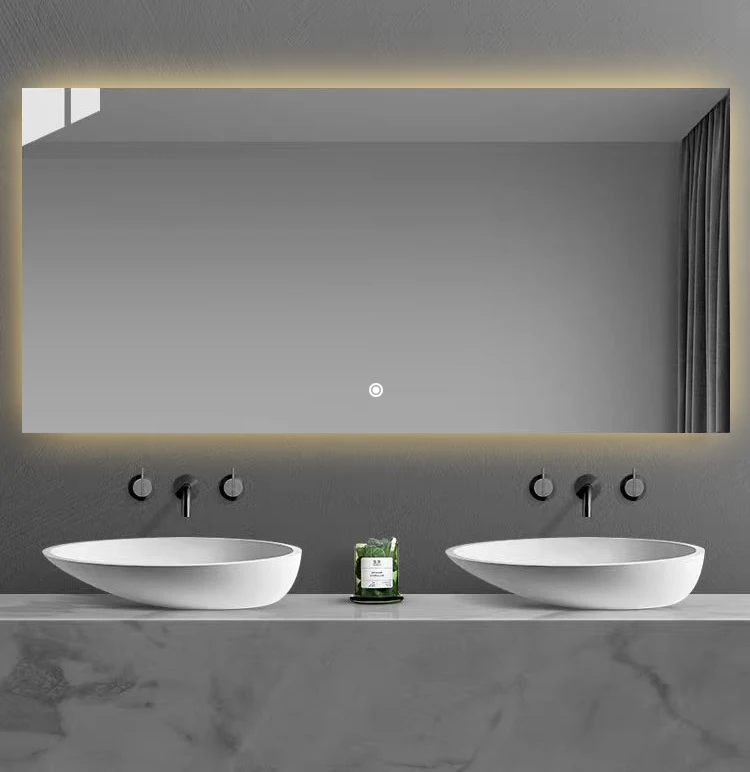 espejo inteligente backlit mirror illuminated rectangle mirror Touch Screen Bathroom Mirror With Heating Defog