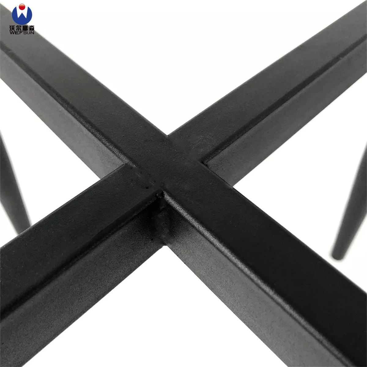 Factory Price Dining Table Metal Chair Base Furniture Chair Frame Wood Color Black Metal Legs Coffee Table Chair Legs
