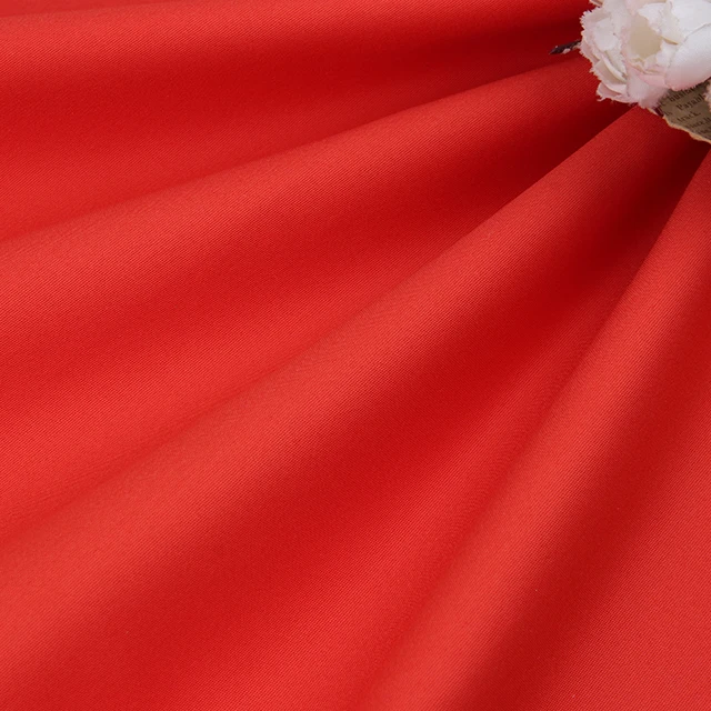 Wholesale 40 pcs 270gsm thickened cotton nylon double layer plain weave mercerized stretch cotton fabric for casual pants