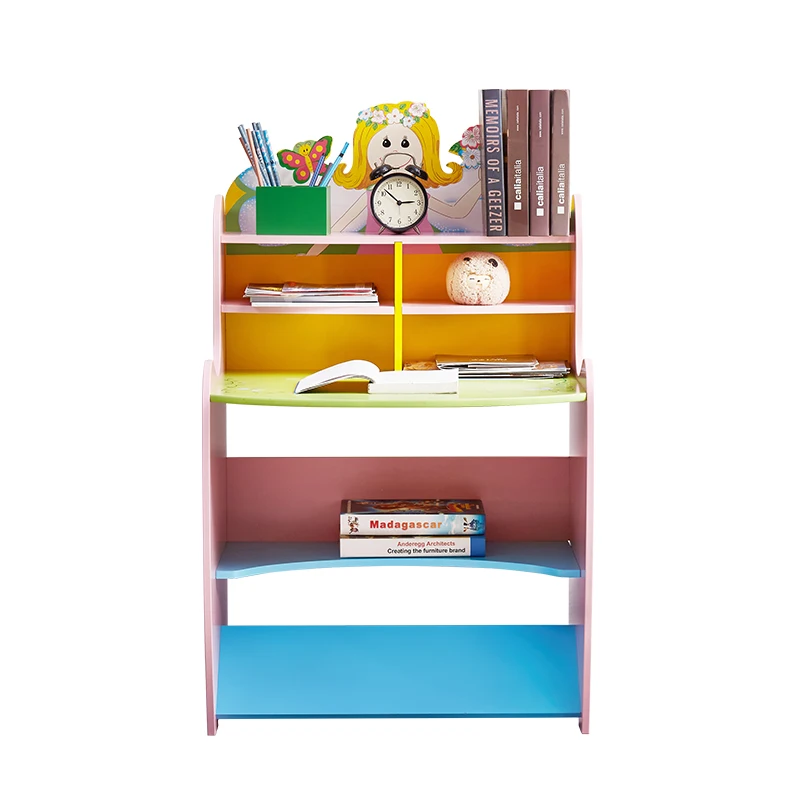 Kids Wooden Furniture Designs With Shelf Children School Table Set Study Table And Chair