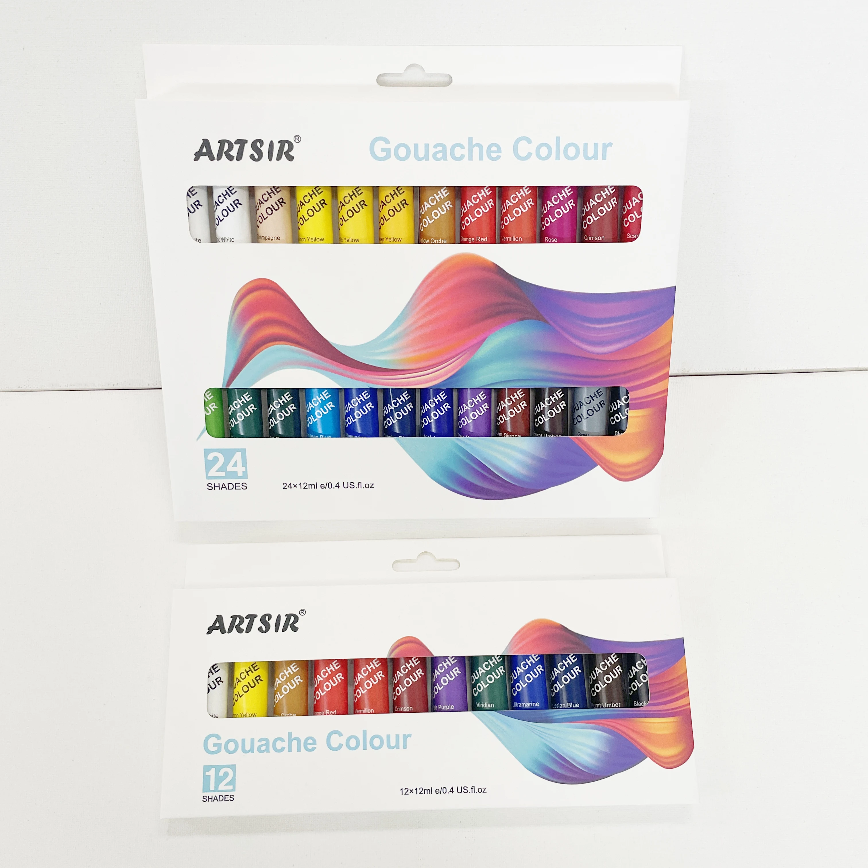 OEM Non Toxic Basic 24 Colors Gouache Paint Set Professional For Paper For Student