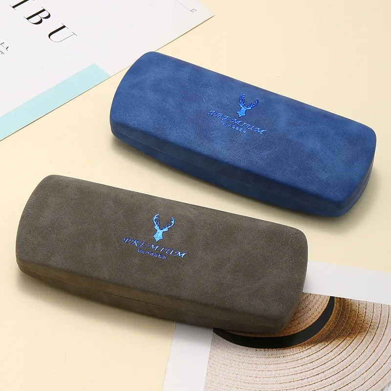 2024 Metal Sunglasses Case With Logo Brown Box Kraft Friendly Custom Sunglass Display Portable