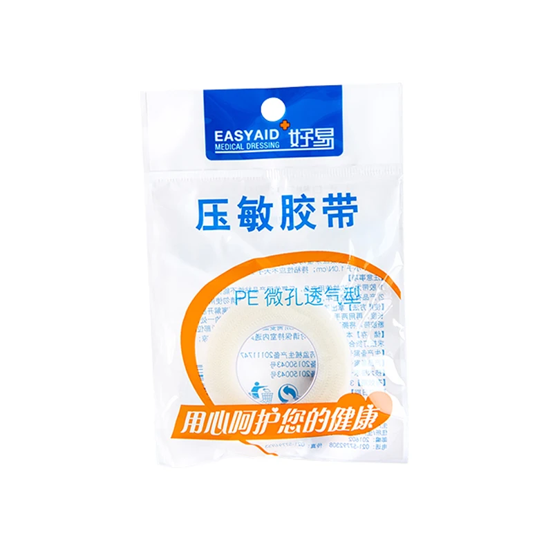 Дышащая медицинская клейкая хирургическая Микропористая лента Нетканая бумажная лента