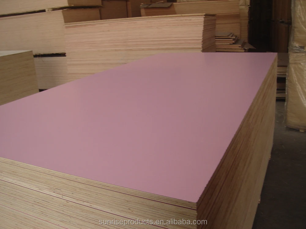 Sunrise playwood price 18mm melamine laminated plywood