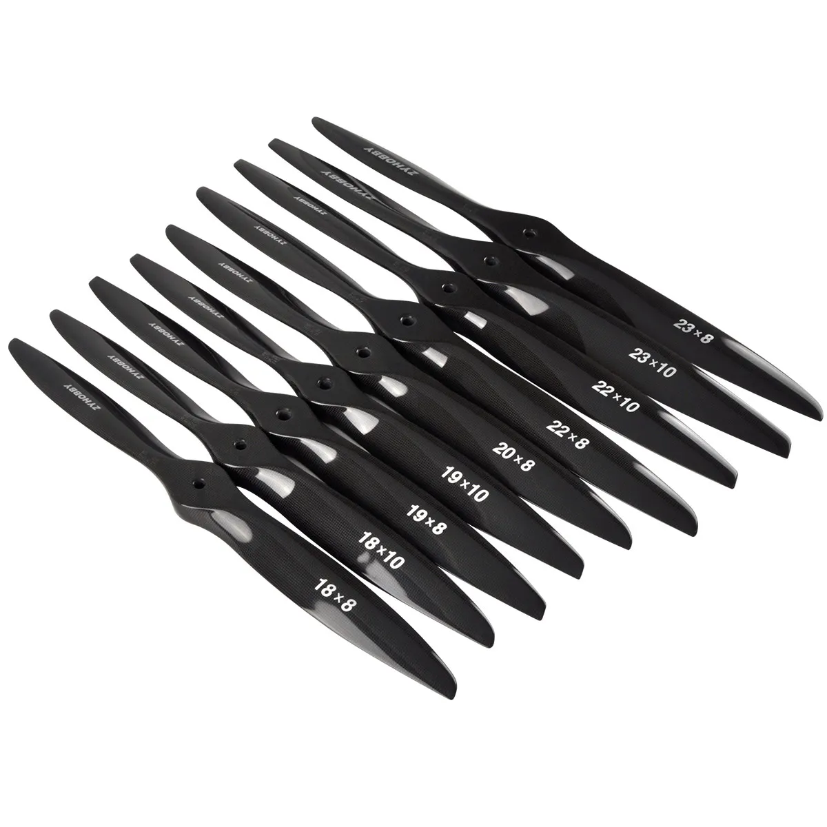 Carbon Fiber Propeller 16x8  17x6 18x8 19x8 19x10 20x8 22x8 22x10 23x8 23x10 High Quality Props for RC Gas Aircraft Model Plane